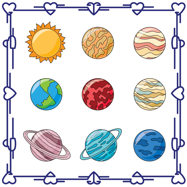 Twinkle Hands - Waterproof Space Solar System Stickers