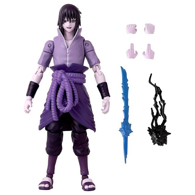 Bandai - Anime Heroes Naruto Uchiha Sasuke Figure - 6.5-Inch