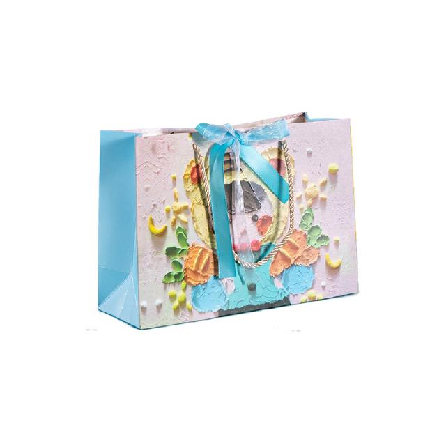 Y-PaperCo. - 3D Cute Boy Themed Gift Bag - Small - Pack of 3