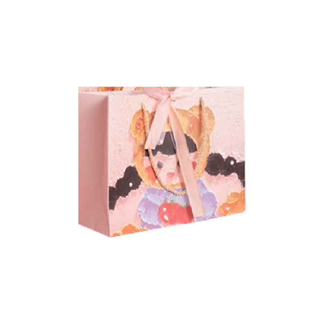 Y-PaperCo. - 3D Cute Girl Themed Gift Bag - M - Pack of 2