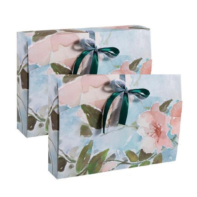 Y-PaperCo. - Oil Painting Flower Gift Box - M - Pack of 2