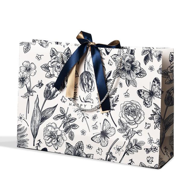 Y-PaperCo - Botanical Gift Bag - Pack of 3 - Medium