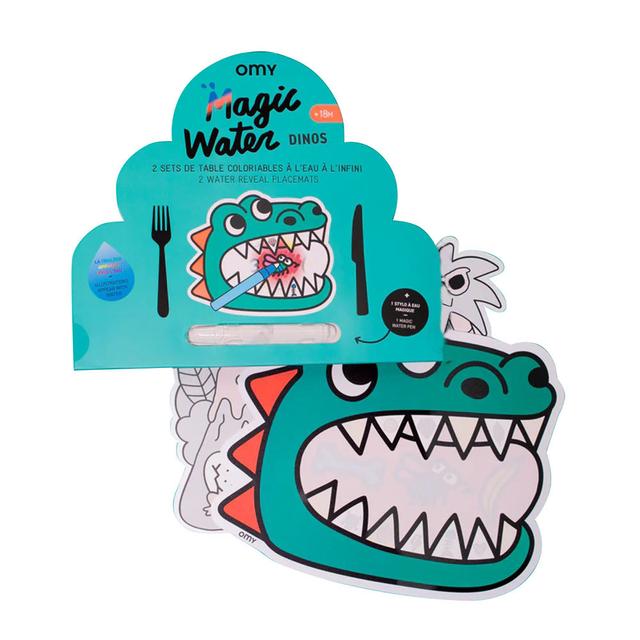 Omy - Dino Magic Water Placemats - Green - 2pcs