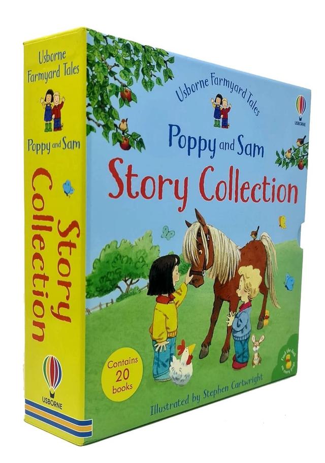 Usborne Farmyard Tales Poppy and Sam Series 20 Books Collection Box Set