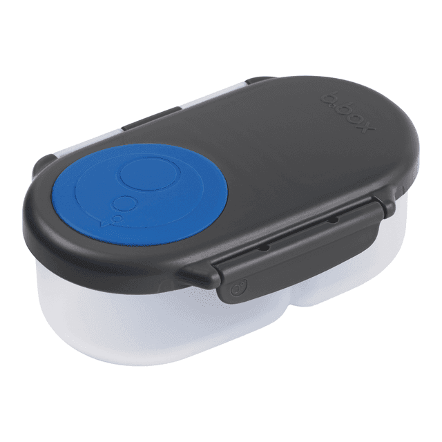 B.box - 2 Compartment Lunch Time Snack Box - Blue Slate