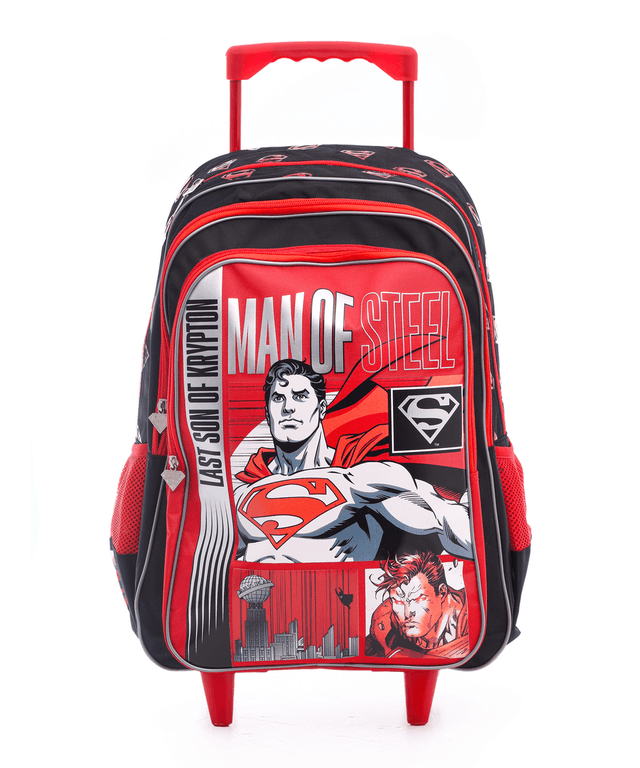 Superman - School Trolley Bag - Red - 18-inch