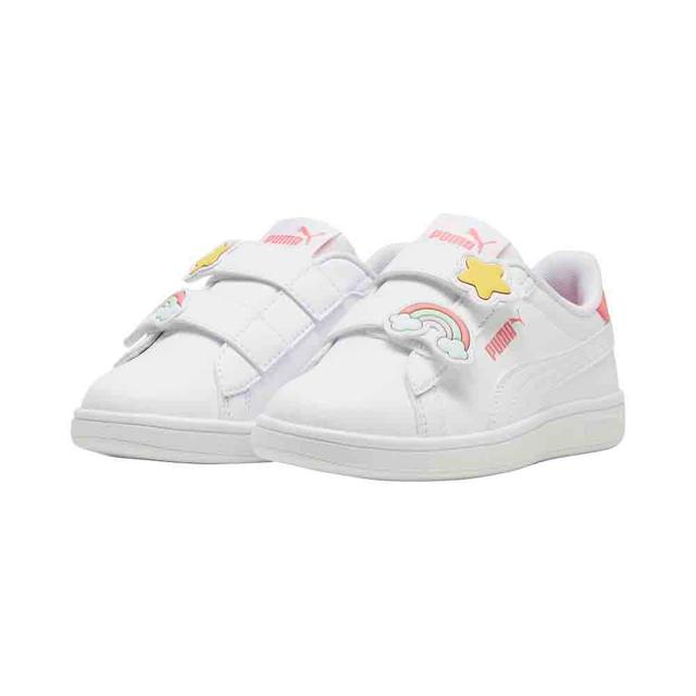 Puma - Smash 3.0 Badges V Pre-School Sneakers - White