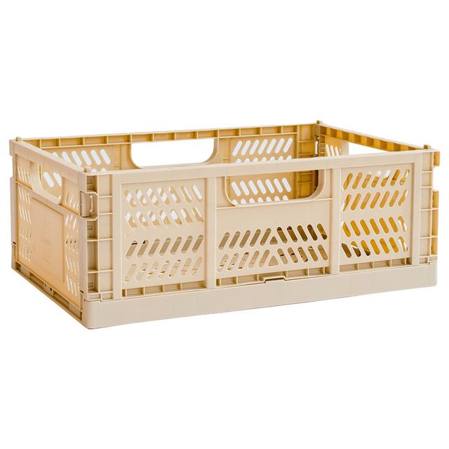 3 Sprouts - Modern Folding Crate - Large - Sand