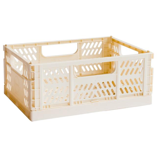 3 Sprouts - Modern Folding Crate - Medium - Cream