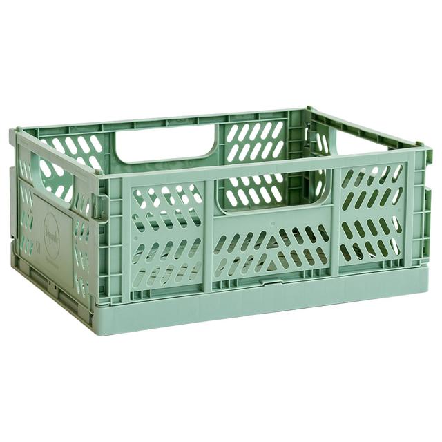 3 Sprouts - Modern Folding Crate - Medium - Green