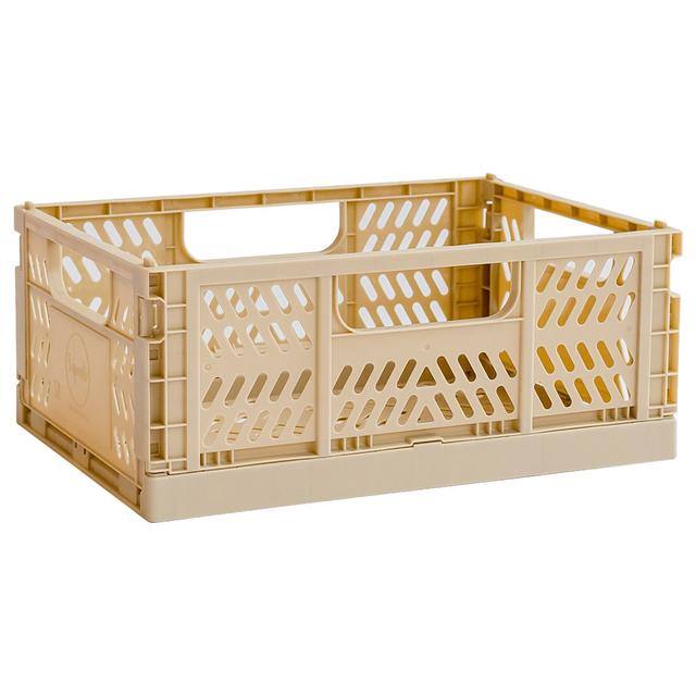 3 Sprouts - Modern Folding Crate - Medium - Sand