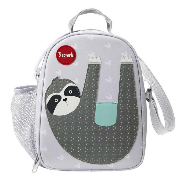 3 Sprouts - Sloth Lunch Bag - Grey