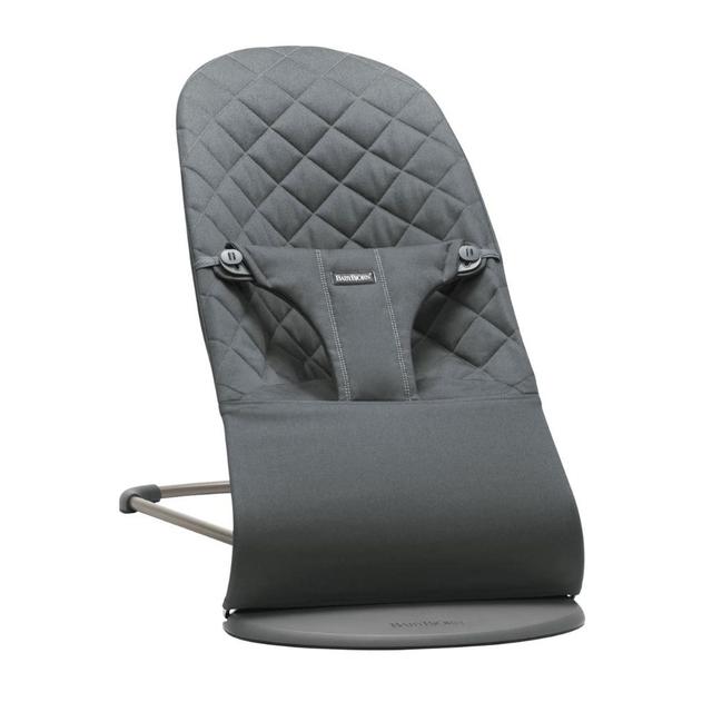 BabyBjorn - Bliss Woven Soothing Baby Bouncer - Cotton Anthracite