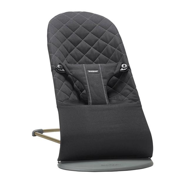 BabyBjorn - Bliss Woven Comfortable Baby Bouncer - Cotton Black