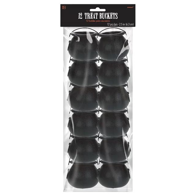 Treat Bucket Pack of 12- Black