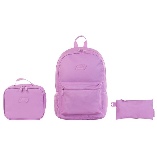 Skechers - Utility Backpack Set - 3pcs - Lavender - 16.75-inch