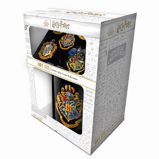 Pyramid International - Harry Potter - Colourful Crest Gift Set - Mug, Coaster & Keychain