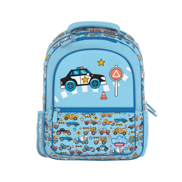 Doodle Kiddo - Cars And Trucks School Backpack - 15-Inch