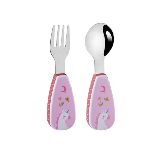 Doodle Kiddo - Kids Cutlery Set With Case - Unicorn - 2pcs