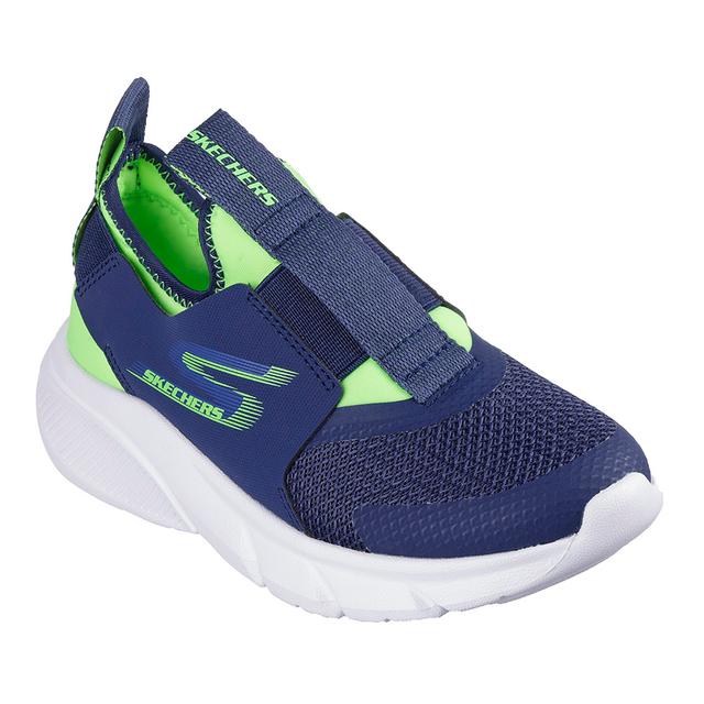 Skechers - Children Skech Faster Sports Shoes - Navy Blue/Lime