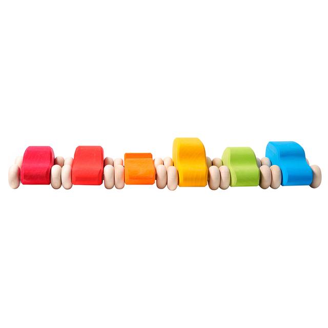 Grimm's - Colored Wooden Cars - 6pcs