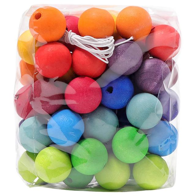 Grimm's - Wooden Beads - 60pcs