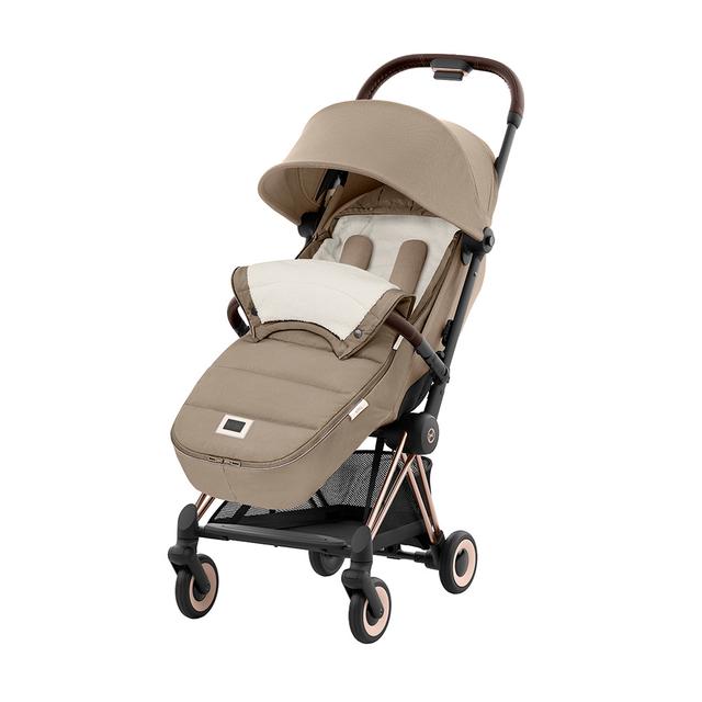 Cybex - Coya Ultra-Comfort Stroller - Cozy Beige/Rose Gold