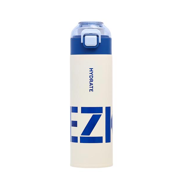 Eazy Kids - Insulated Stainless Steel Travel Water Bottle - 550ml - Blue/ White