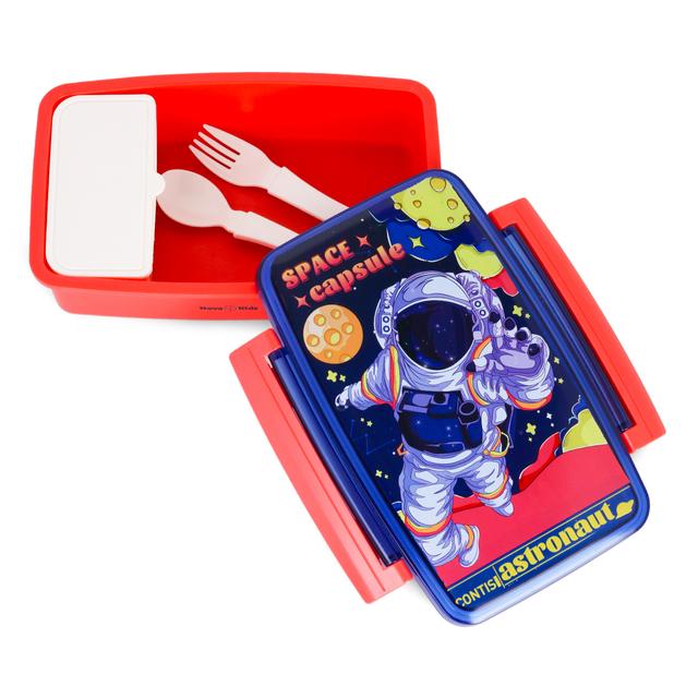 Nova Kids - Bento Lunch Box with Spoon & Fork - Astronaut