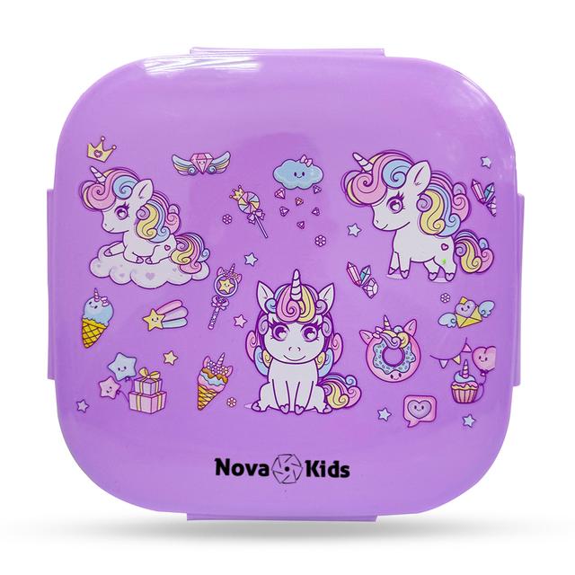 Nova Kids - Square Bento Lunch Box 1000ml - Unicorn