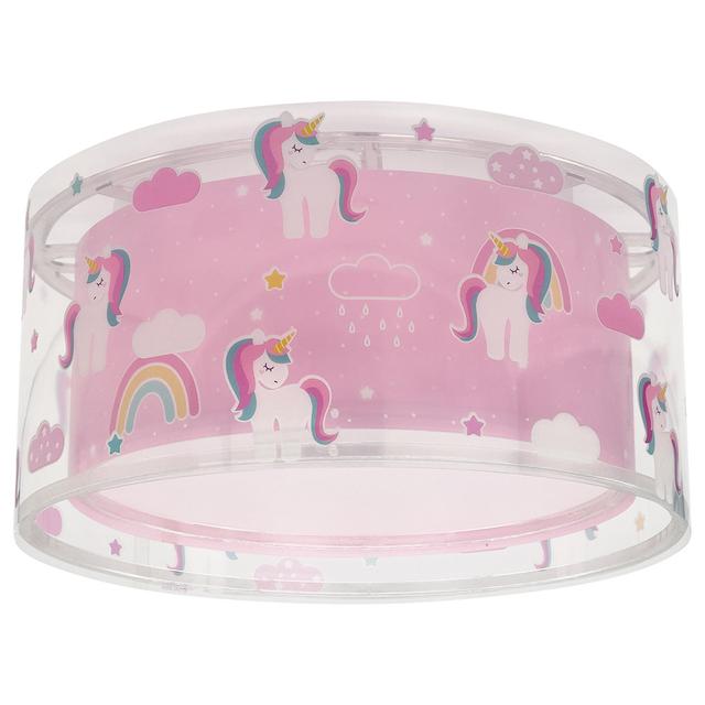 ChildrenLighting - Unicorns Ceiling Lamp - Pink