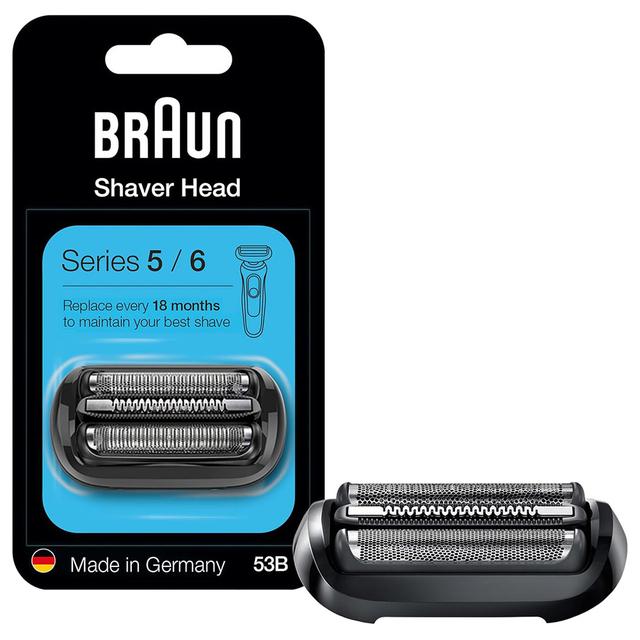 Braun - Series 5/6 Replacement Electric Shaver Head Cassette - Black