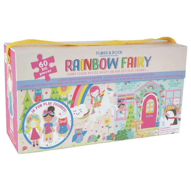 Floss & Rock - Pop Out Floor Puzzle - Rainbow Fairy - 60pcs