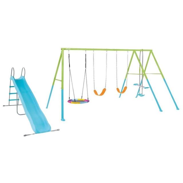 Intex - 5 Features Deluxe Saucer & Swing With Slide Set