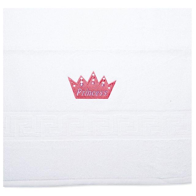 BYFT - Premium Princess Hand Towel - White