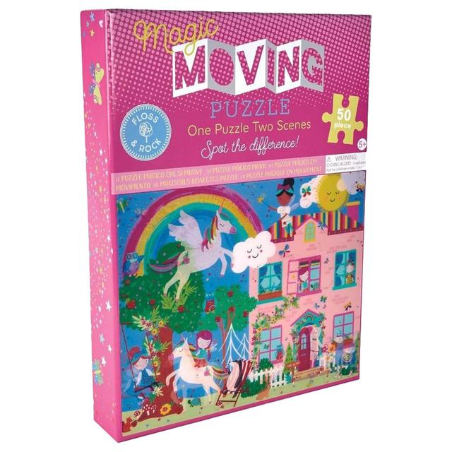 Floss & Rock - Magic Moving Puzzle - Rainbow Fairy - 50pcs