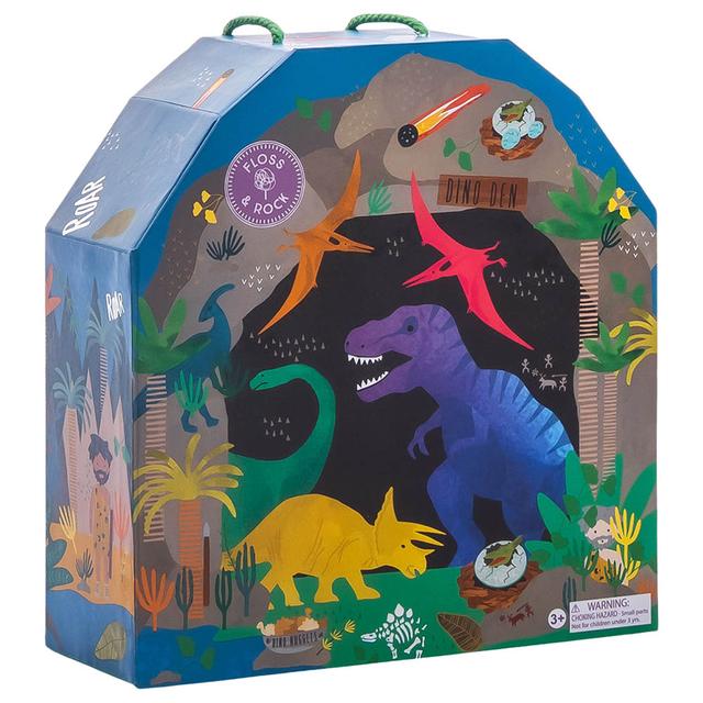 Floss & Rock - Portable Playbox - Dino - 18pcs