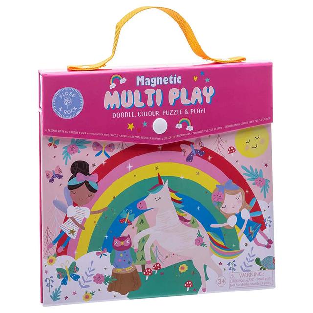 Floss & Rock - Magnetic Multi Play Colour And Puzzle - Rainbow Fairy