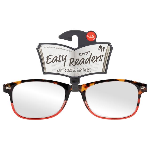 If - Easy Duo Readers - +1.5 - F - Red/Tortoiseshell