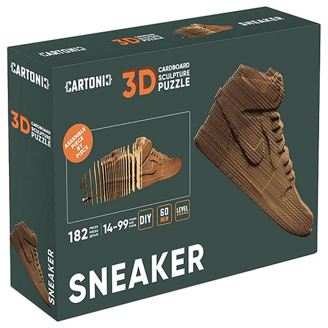 Cartonic - 3D Cardboard Sculpture Puzzle - Sneaker - 182pcs