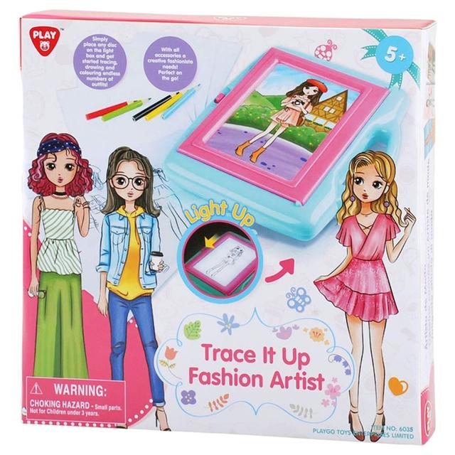 PlayGo - Trace It Up Fashion Artist Kit - 28pcs