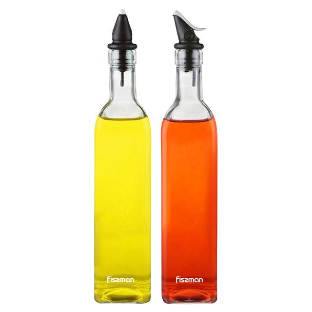 Fissman - Glass Oil & Vinegar Pouring Dispenser - 500 ml - 2pcs