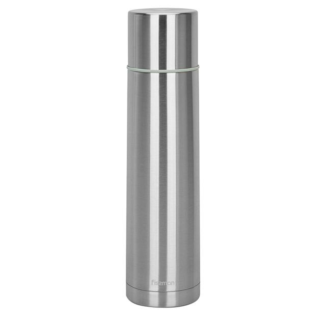 Fissman - Double Wall Vacuum Flask - Silver - 1 L