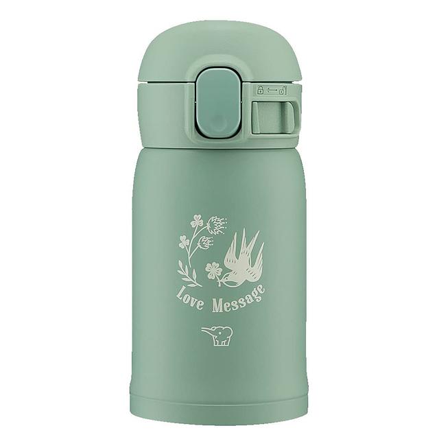 Zojirushi - Stainless Steel Vacuum Bottle - Ash Green - 240 ml