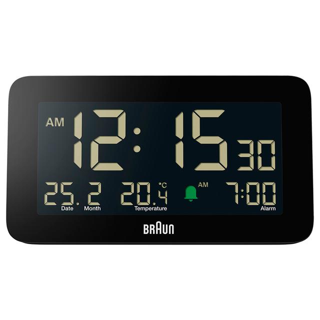 Braun - Digital Alarm Clock With Backlight - Black