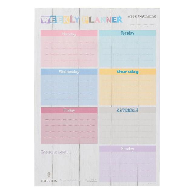 Collins - Brighton A4 Weekly Desk Pad