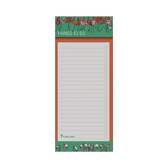 Collins - Flourish To Do List Notepad With Magnetic Strip - Green