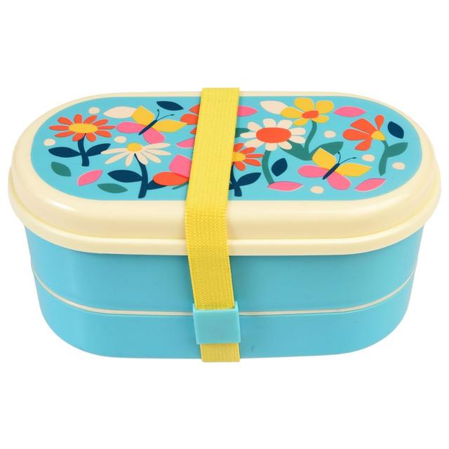 Rex London - Children's 2 Compartment Bento Box - Butterfly Garden