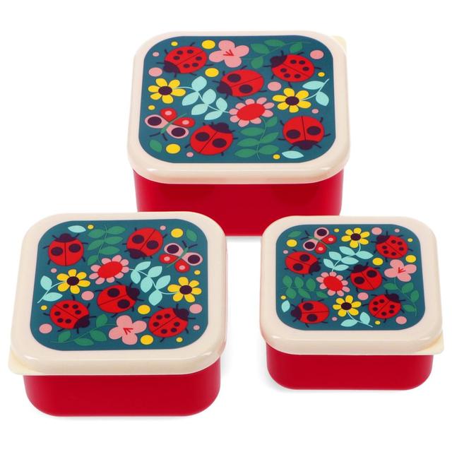 Rex London - Snack Boxes - Ladybird - Pack Of 3