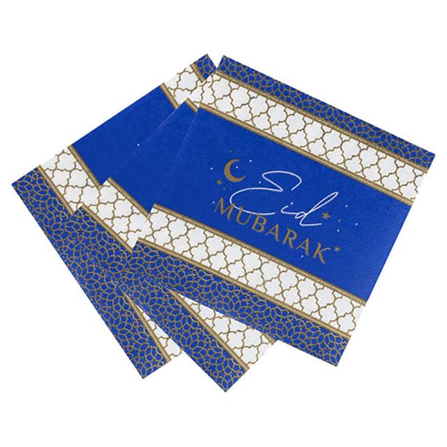 Talking Tables - Party Porcelain Gold Paper Napkins - 21pcs - Blue/Gold